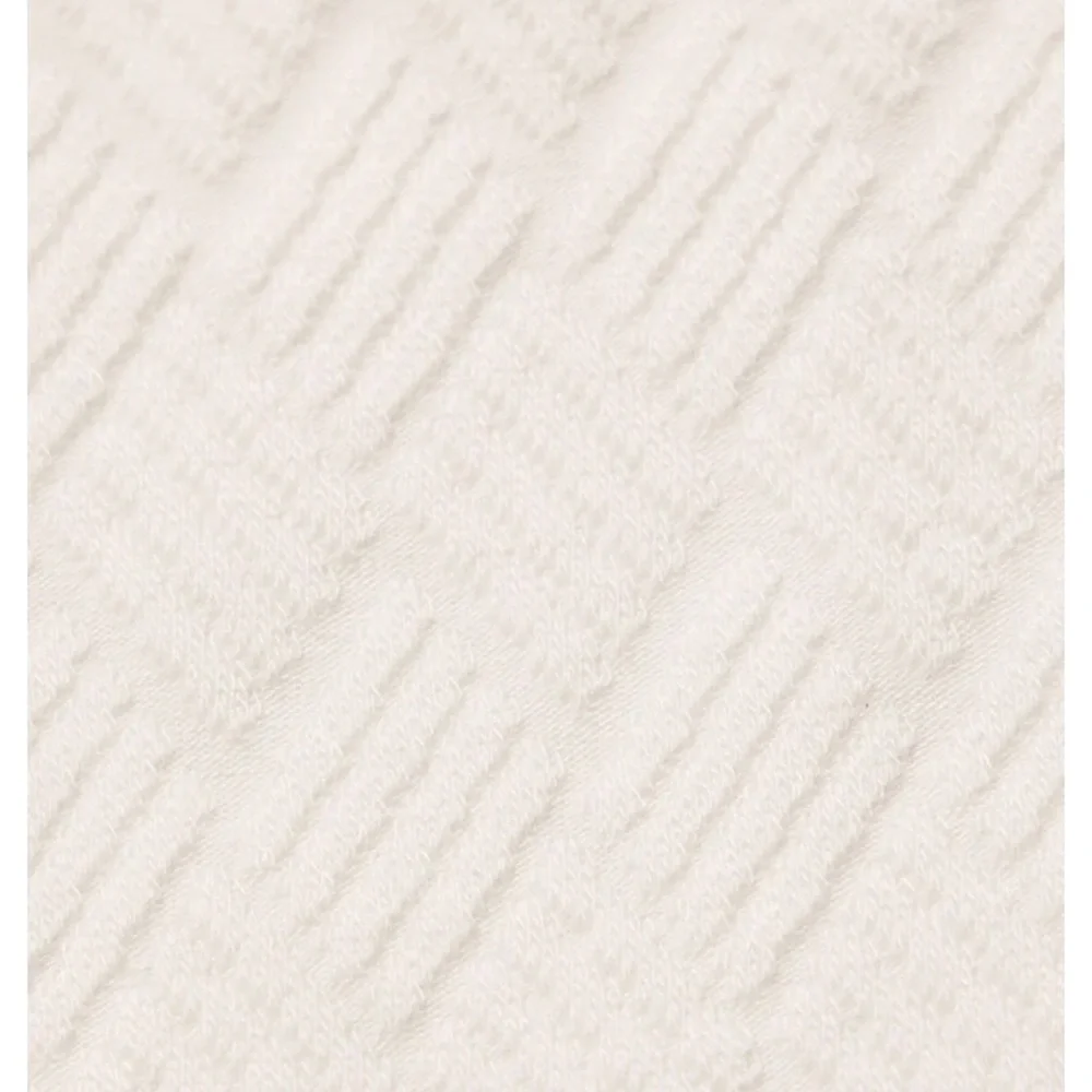 NWT Alo White Textured Crop Top and Mini Skirt Set Doubles Only Fold Over - Picture 3 of 7